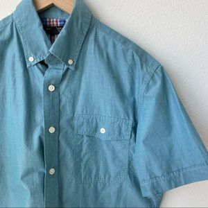banana republic • men’s short sleeve button down